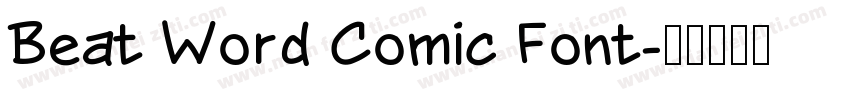 Beat Word Comic Font字体转换